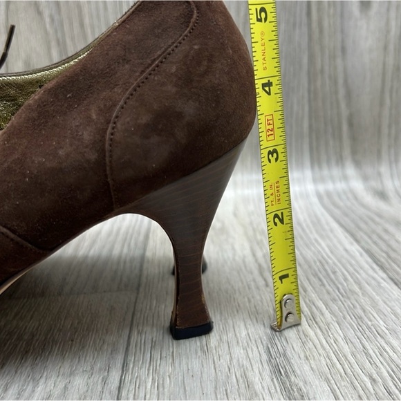 Saks Fifth Avenue Brown Suede Shoes - Picture 5 of 14